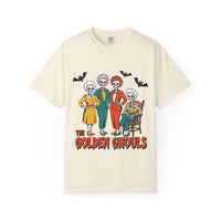 Golden Ghouls Unisex T-Shirt, Halloween Tee, Vintage Style Shirt, Gift for Fans, Retro Graphic Tee, Spooky Apparel