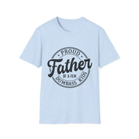 Proud Father Softstyle T-Shirt, Funny Dad Tee, Gift for Dad, Unisex Father's Day Shirt, Casual Everyday Wear - To Be Designs