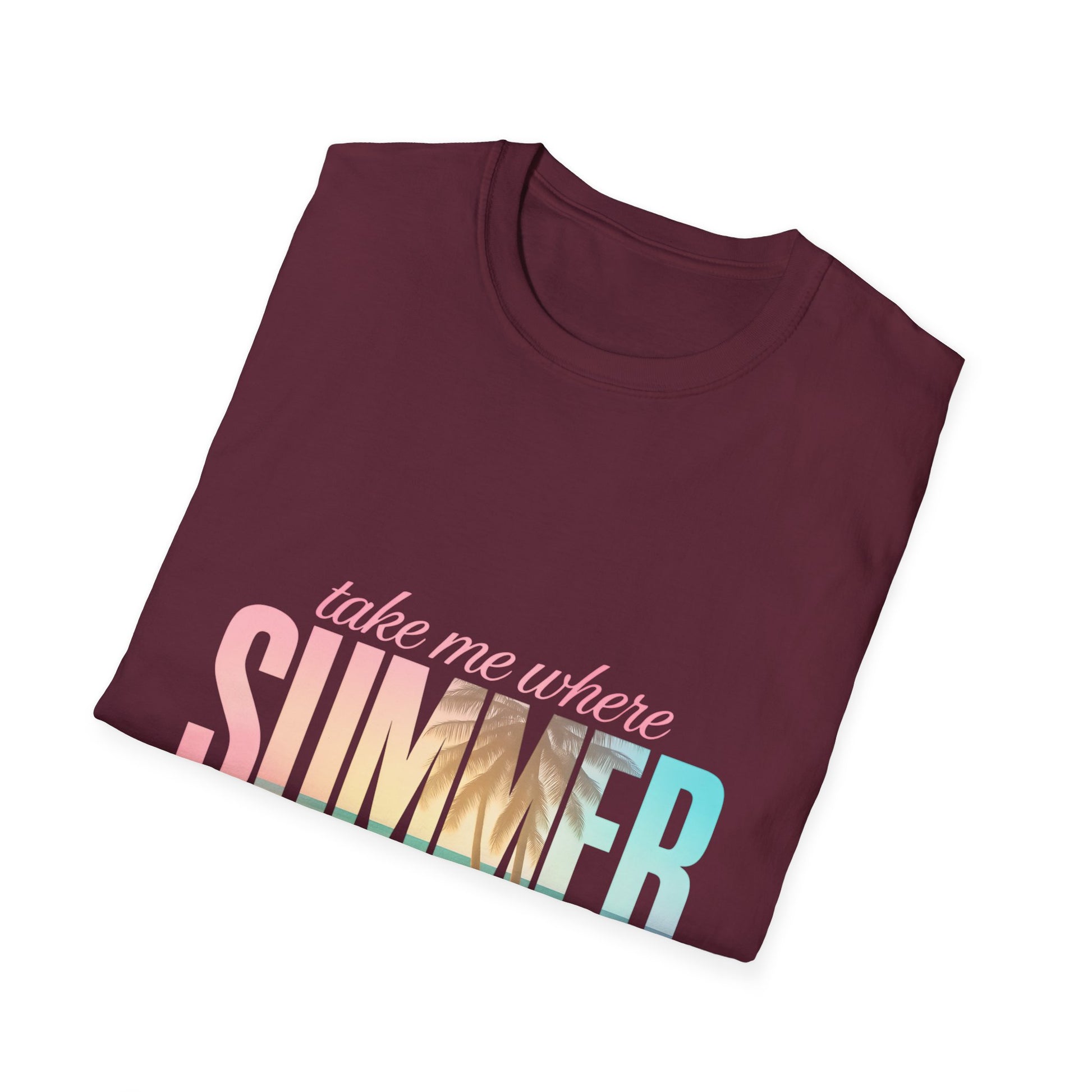 Summer Vibes Unisex Softstyle T-Shirt - Perfect for Beach Days, Vacation, Casual Wear, Gifts, Summer Parties - To Be Designs
