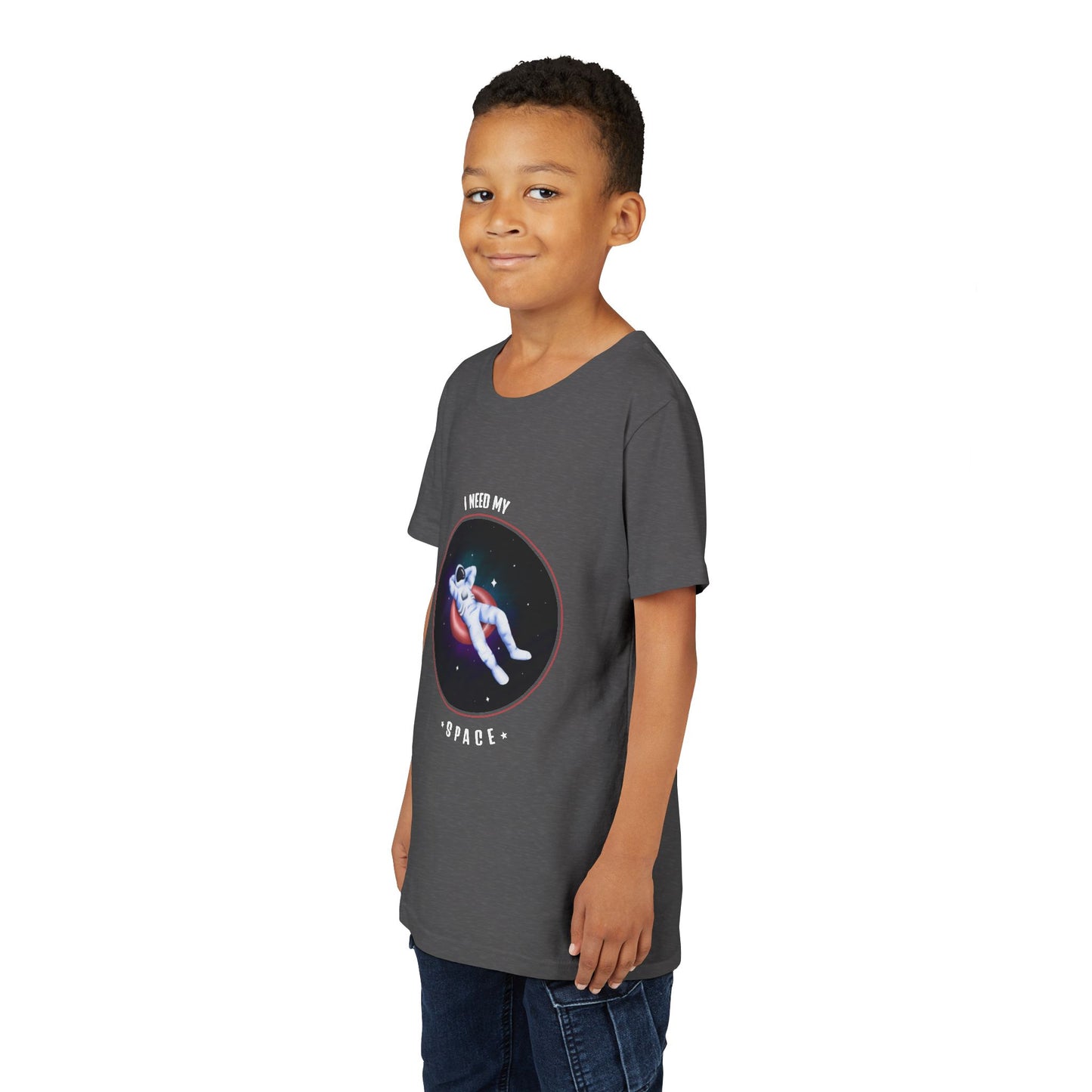 Youth Space-Themed Short Sleeve Tee - "I Need My Space" - Galaxy T-Shirt for Kids, Astronaut Gift, Children's Apparel, Birthday Gift, [...]