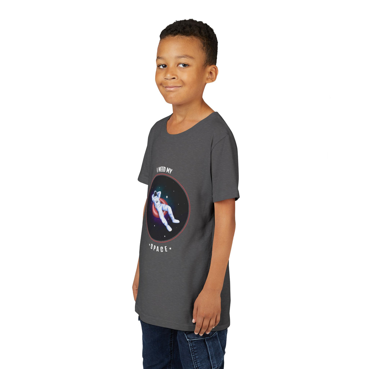 Youth Space-Themed Short Sleeve Tee - "I Need My Space" - Galaxy T-Shirt for Kids, Astronaut Gift, Children's Apparel, Birthday Gift, [...]