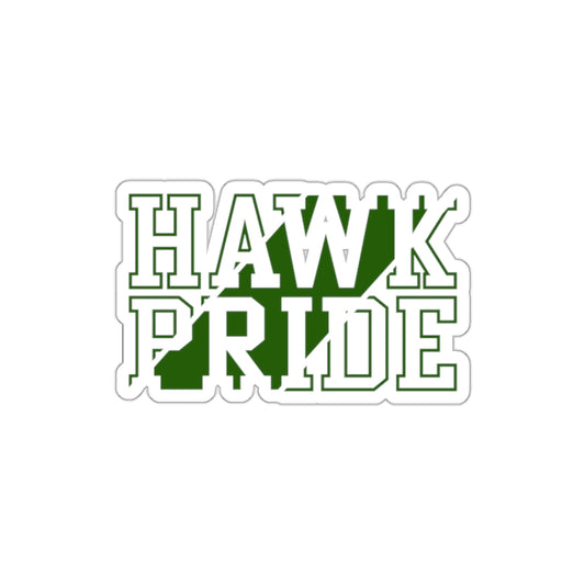 Hawk Pride Die-Cut Stickers - Perfect for School Spirit, Laptop Decor, Sports Fans, Gifts, and Custom Branding