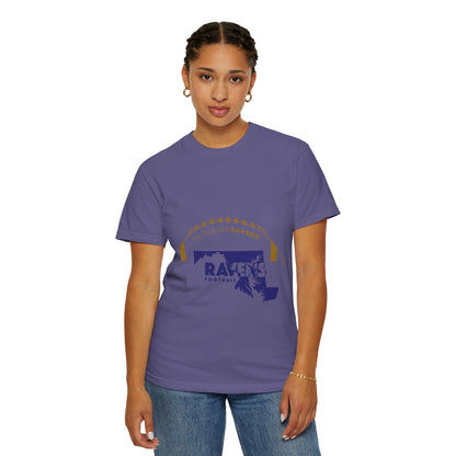 Baltimore Ravens Garment-Dyed T-Shirt - Unisex Football Fan Tee, Casual Wear, Game Day Apparel, Sports Merchandise, Birthday Gift