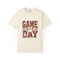 Game Day Unisex Garment-Dyed T-shirt, Football Tee, Sports Apparel, Gift for Him, Casual Wear, Tailgate Outfit, Game Night Shirt