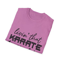 Karate Mom Life T-Shirt, Unisex Softstyle Tee, Gift for Karate Moms, Fun Sportswear for Events, Martial Arts Apparel - To Be Designs