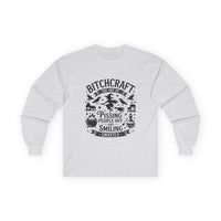Bitchcraft Unisex Long Sleeve Tee | Funny Witchy Shirt, Gifts for Witches, Halloween Apparel, Spooky Season Wear, Casual Outfit