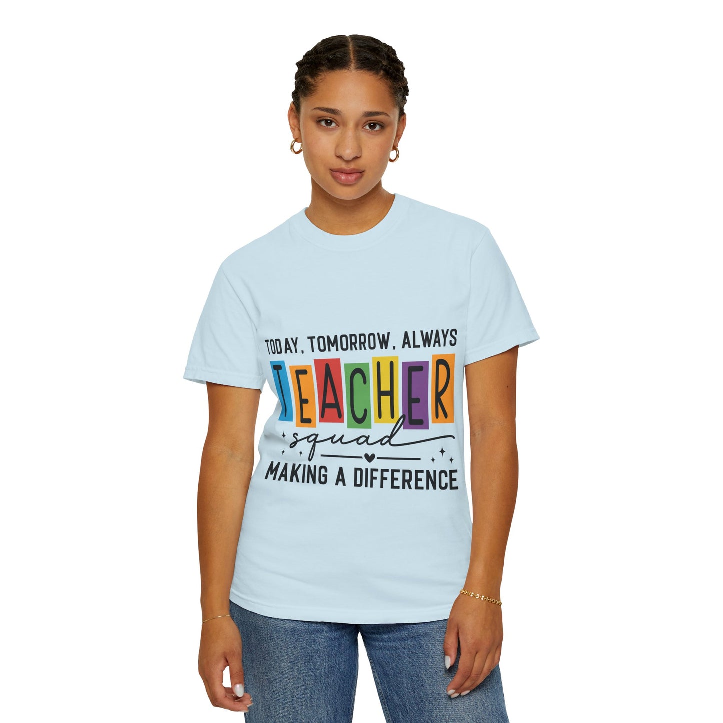 Colorful Teacher T-Shirt | Teacher Squad | Gift for Educators, School Spirit Tee, Classroom Apparel, Inspirational Teacher Gift