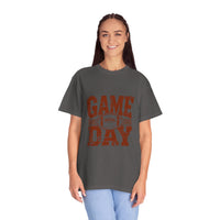 Game Day Unisex Garment-Dyed T-shirt, Football Tee, Sports Apparel, Gift for Him, Casual Wear, Tailgate Outfit, Game Night Shirt