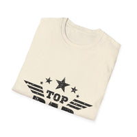 Top Dad Unisex Softstyle T-Shirt, Father's Day Gift, Casual Tee, Dad Apparel, Birthday Present, Family Gathering Wear - To Be Designs