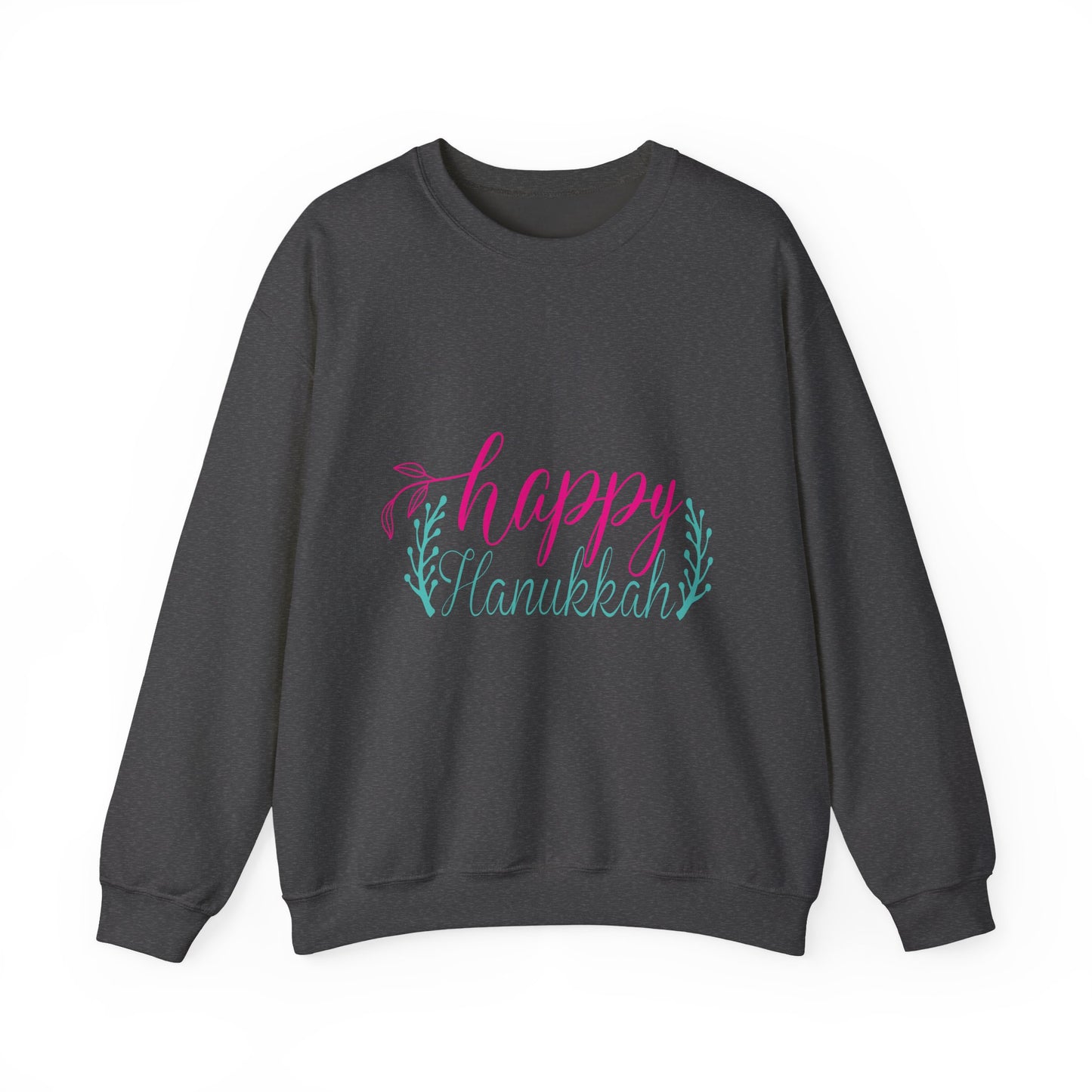 Happy Hanukkah Sweatshirt - Festive Script Holiday Crewneck