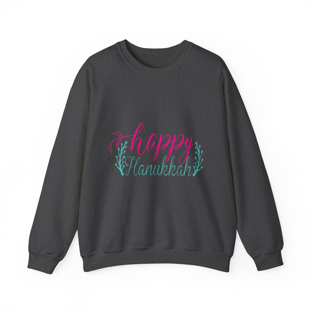 Happy Hanukkah Sweatshirt - Festive Script Holiday Crewneck