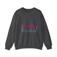 Happy Hanukkah Sweatshirt - Festive Script Holiday Crewneck