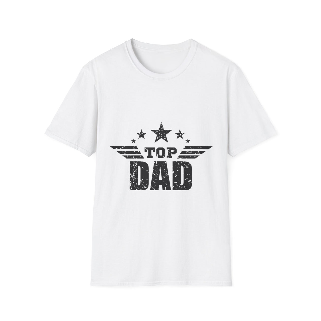 Top Dad Unisex Softstyle T-Shirt, Father's Day Gift, Casual Tee, Dad Apparel, Birthday Present, Family Gathering Wear - To Be Designs