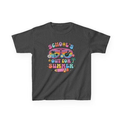 Summer Vibes Kids Tee, School's Out Shirt, Kids Summer T-Shirt, Fun Graphic Tee, Youth Casual Wear - To Be Designs