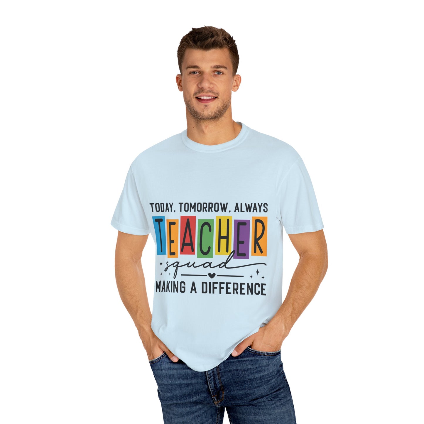 Colorful Teacher T-Shirt | Teacher Squad | Gift for Educators, School Spirit Tee, Classroom Apparel, Inspirational Teacher Gift