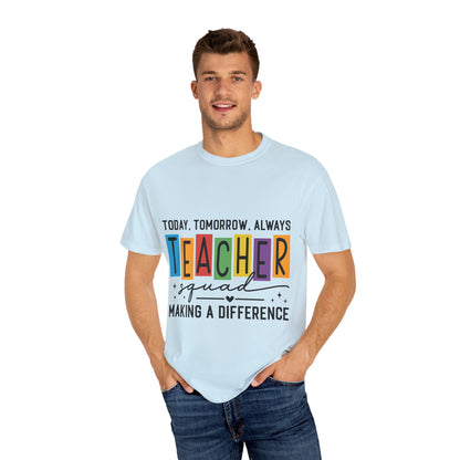 Colorful Teacher T-Shirt | Teacher Squad | Gift for Educators, School Spirit Tee, Classroom Apparel, Inspirational Teacher Gift