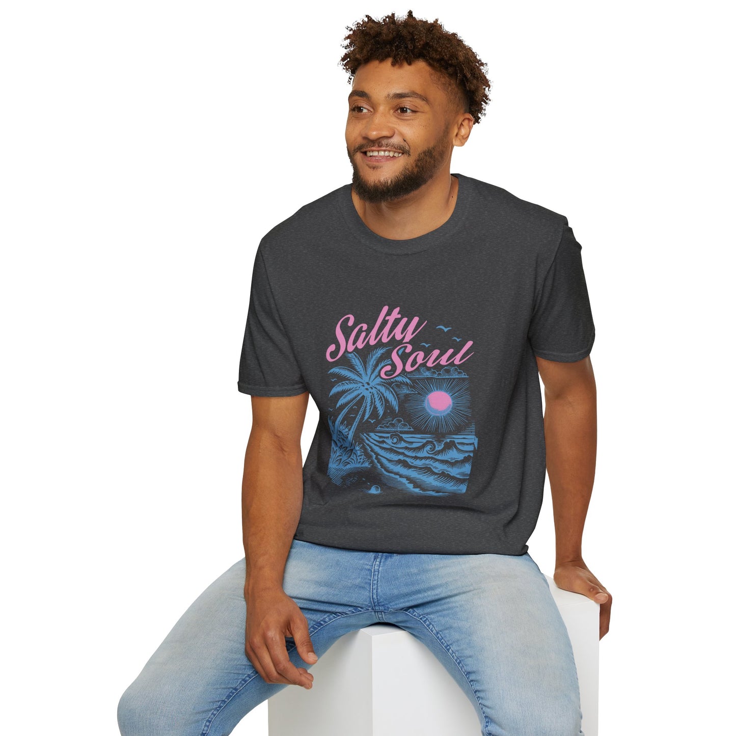 Salty Soul T-Shirt, Beach Vibes Tee, Unisex Summer Shirt, Gift for Coastal Lovers, Casual Everyday Wear