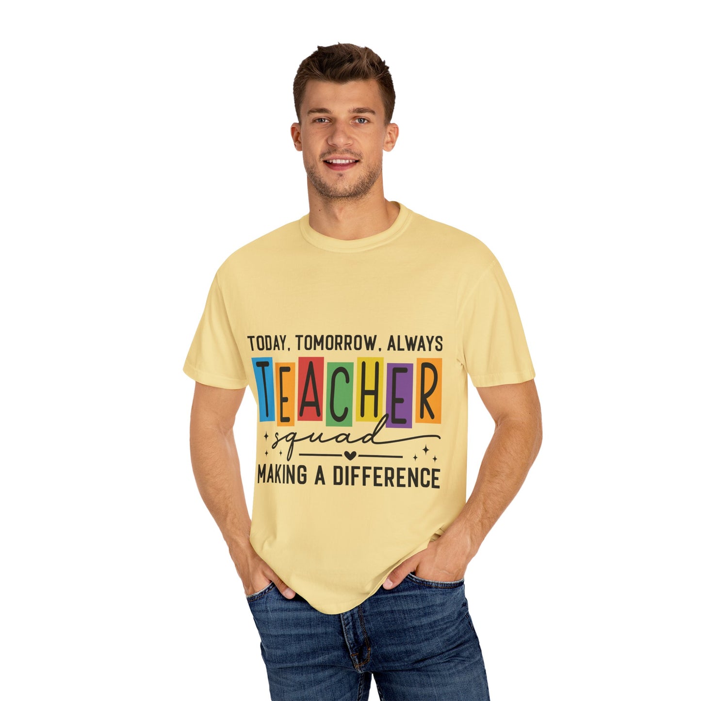 Colorful Teacher T-Shirt | Teacher Squad | Gift for Educators, School Spirit Tee, Classroom Apparel, Inspirational Teacher Gift