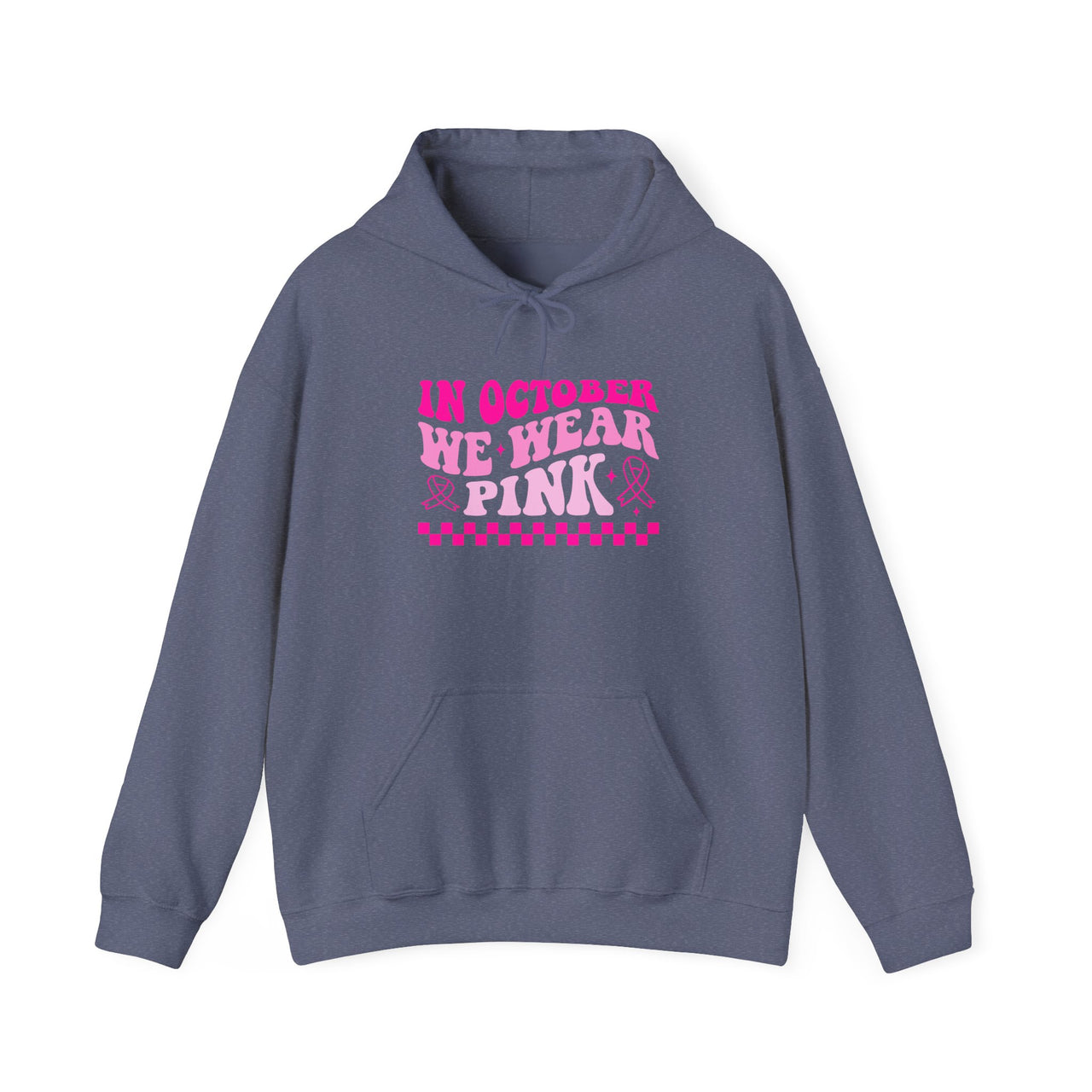 Breast Cancer Awareness Hoodie — “In October We Wear Pink” Pink Ribbon Hoodie