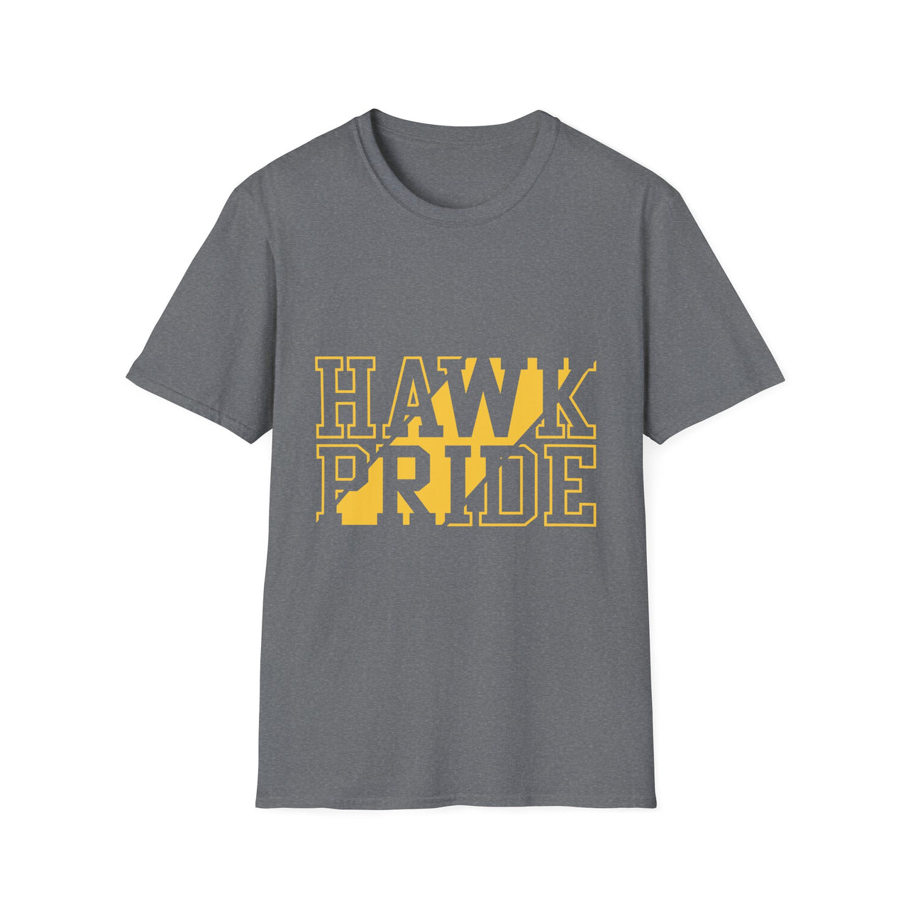 Hawk Pride Unisex T-Shirt, Softstyle Tee for School Spirit, College Apparel, Gifts for Graduates, Casual Wear