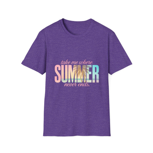 Summer Vibes Unisex Softstyle T-Shirt - Perfect for Beach Days, Vacation, Casual Wear, Gifts, Summer Parties - To Be Designs