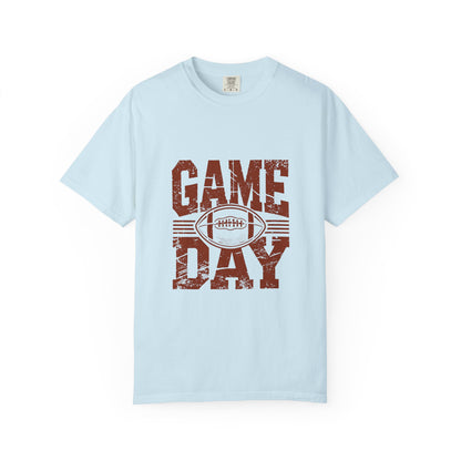 Game Day Unisex Garment-Dyed T-shirt, Football Tee, Sports Apparel, Gift for Him, Casual Wear, Tailgate Outfit, Game Night Shirt