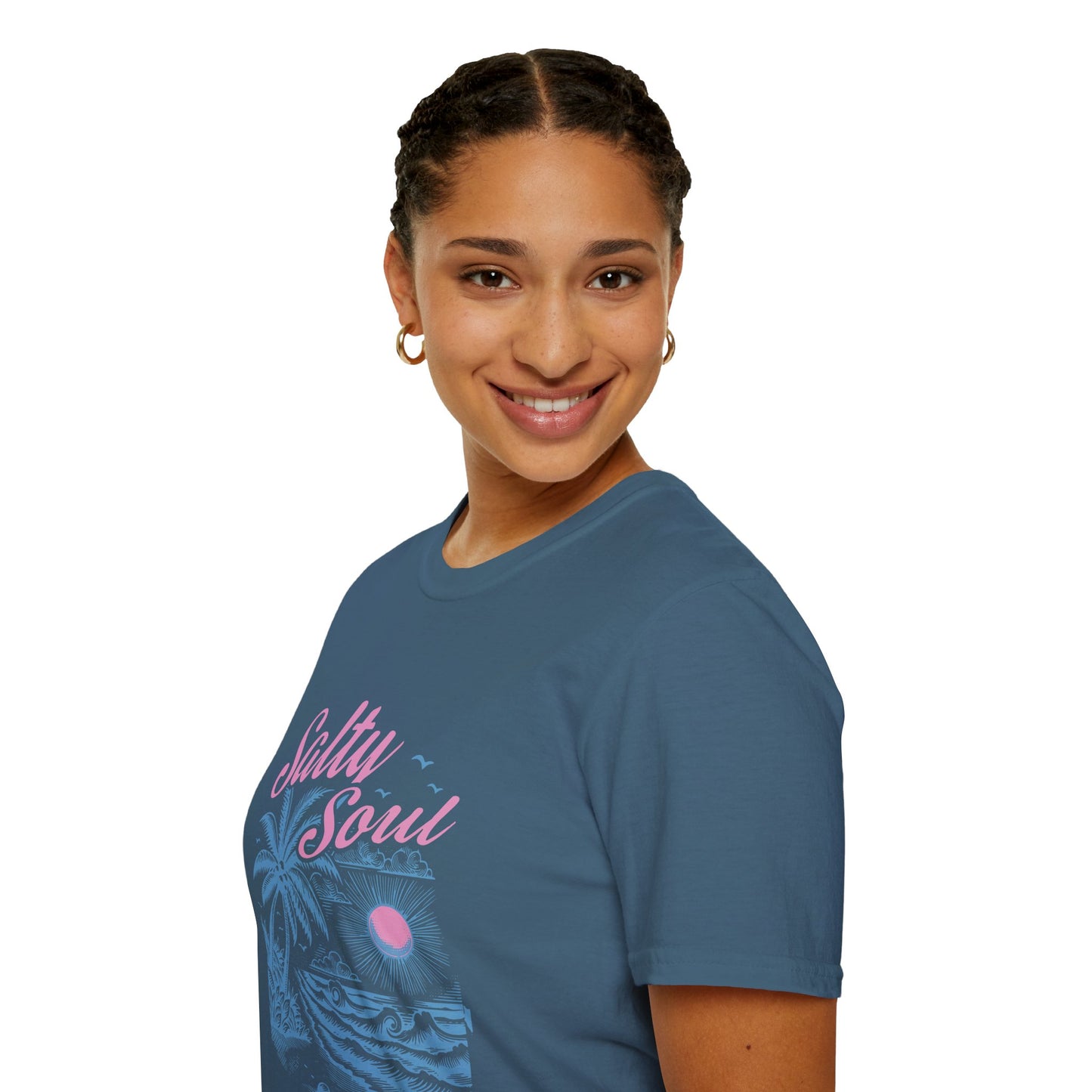 Salty Soul T-Shirt, Beach Vibes Tee, Unisex Summer Shirt, Gift for Coastal Lovers, Casual Everyday Wear