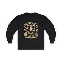 Bitchcraft Unisex Long Sleeve Tee | Funny Witchy Shirt, Gifts for Witches, Halloween Apparel, Spooky Season Wear, Casual Outfit