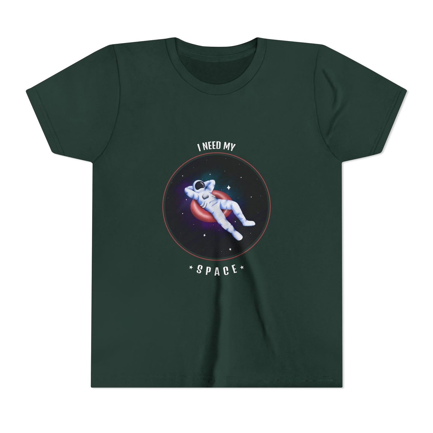 Youth Space-Themed Short Sleeve Tee - "I Need My Space" - Galaxy T-Shirt for Kids, Astronaut Gift, Children's Apparel, Birthday Gift, [...]