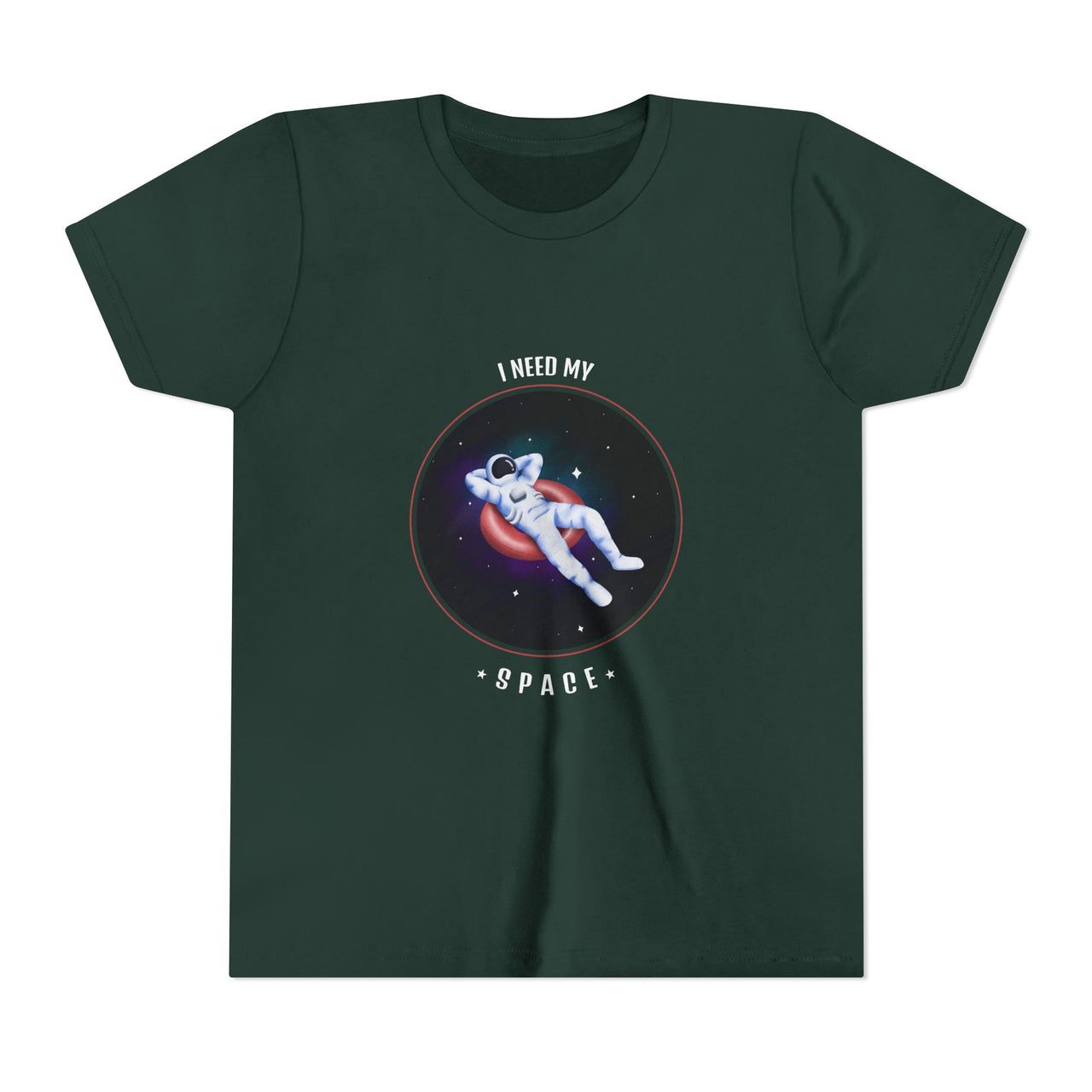 Youth Space-Themed Short Sleeve Tee - "I Need My Space" - Galaxy T-Shirt for Kids, Astronaut Gift, Children's Apparel, Birthday Gift, [...]