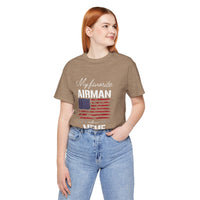Patriotic Tee - My Favorite Airmen Calls Me Meme