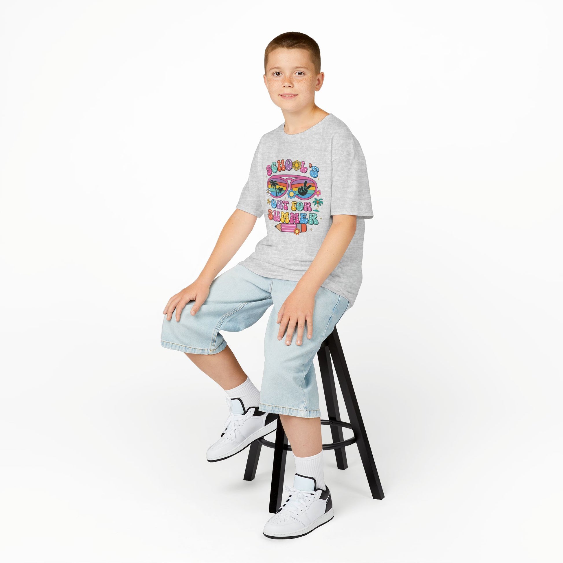 Summer Vibes Kids Tee, School's Out Shirt, Kids Summer T-Shirt, Fun Graphic Tee, Youth Casual Wear - To Be Designs