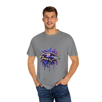 Baltimore Ravens Splatter Graphic T-Shirt, Unisex Sports Apparel, Fan Gear, Game Day Outfit, Gift for Ravens Fans