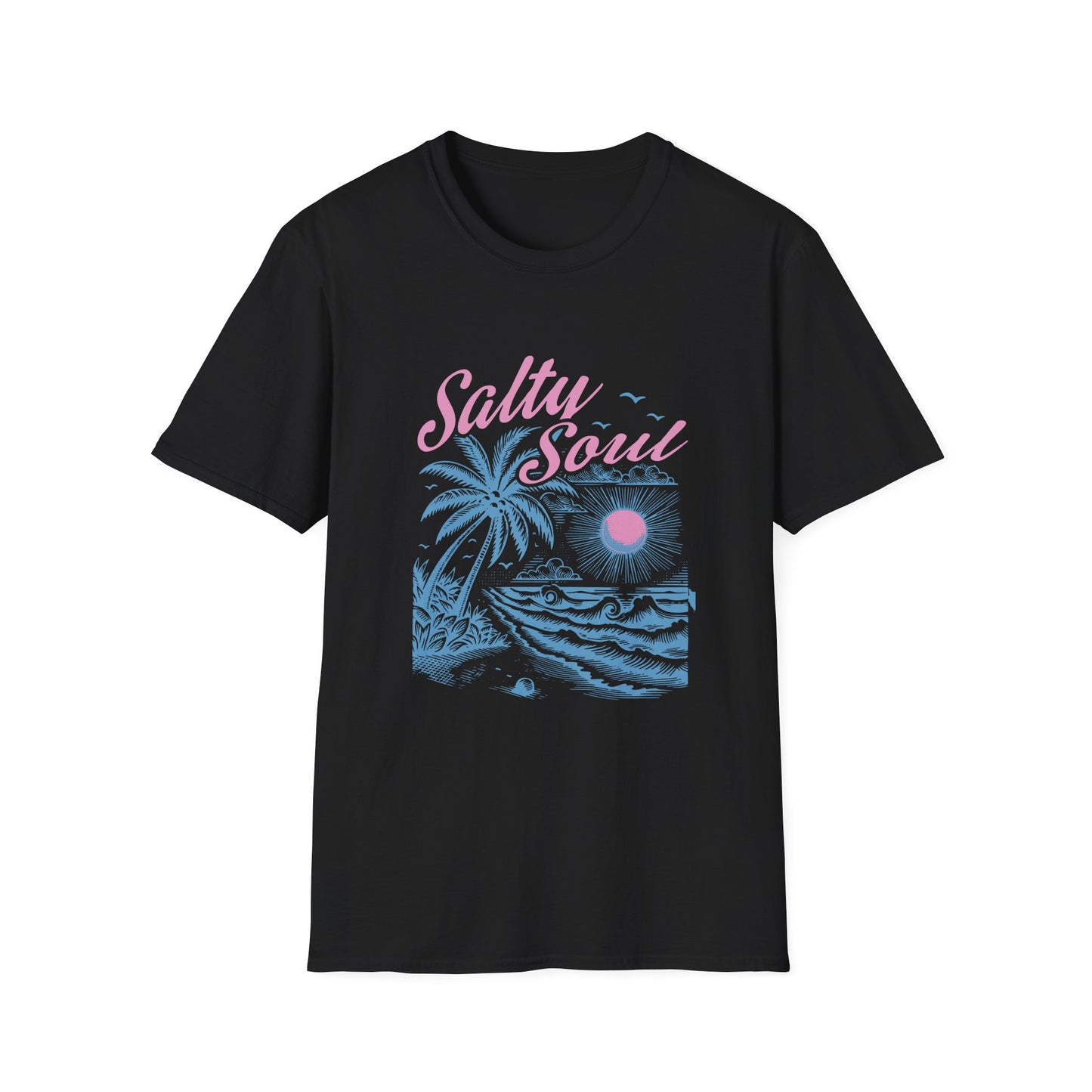 Salty Soul T-Shirt, Beach Vibes Tee, Unisex Summer Shirt, Gift for Coastal Lovers, Casual Everyday Wear