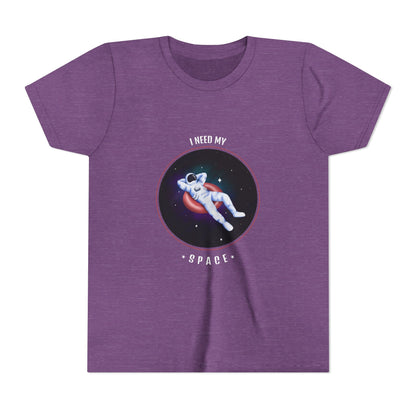 Youth Space-Themed Short Sleeve Tee - "I Need My Space" - Galaxy T-Shirt for Kids, Astronaut Gift, Children's Apparel, Birthday Gift, [...]
