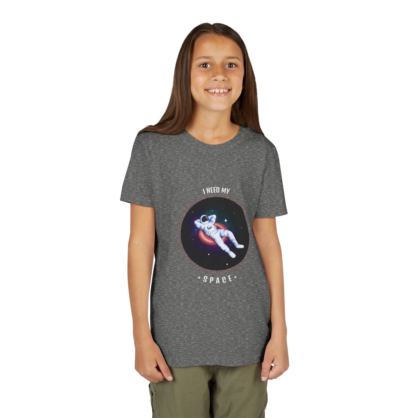 Youth Space-Themed Short Sleeve Tee - "I Need My Space" - Galaxy T-Shirt for Kids, Astronaut Gift, Children's Apparel, Birthday Gift, [...]