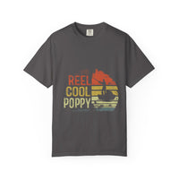 Reel Cool Poppy T-Shirt, Summer Vibe Shirt, Unisex Garment-Dyed Tee, Beachwear, Gift for Dad, Casual Wear