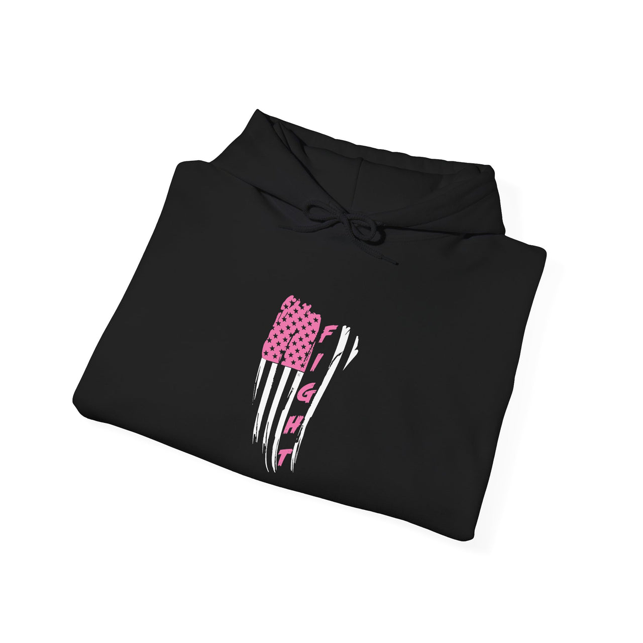 Pink and Black American Flag Graphic Hoodie