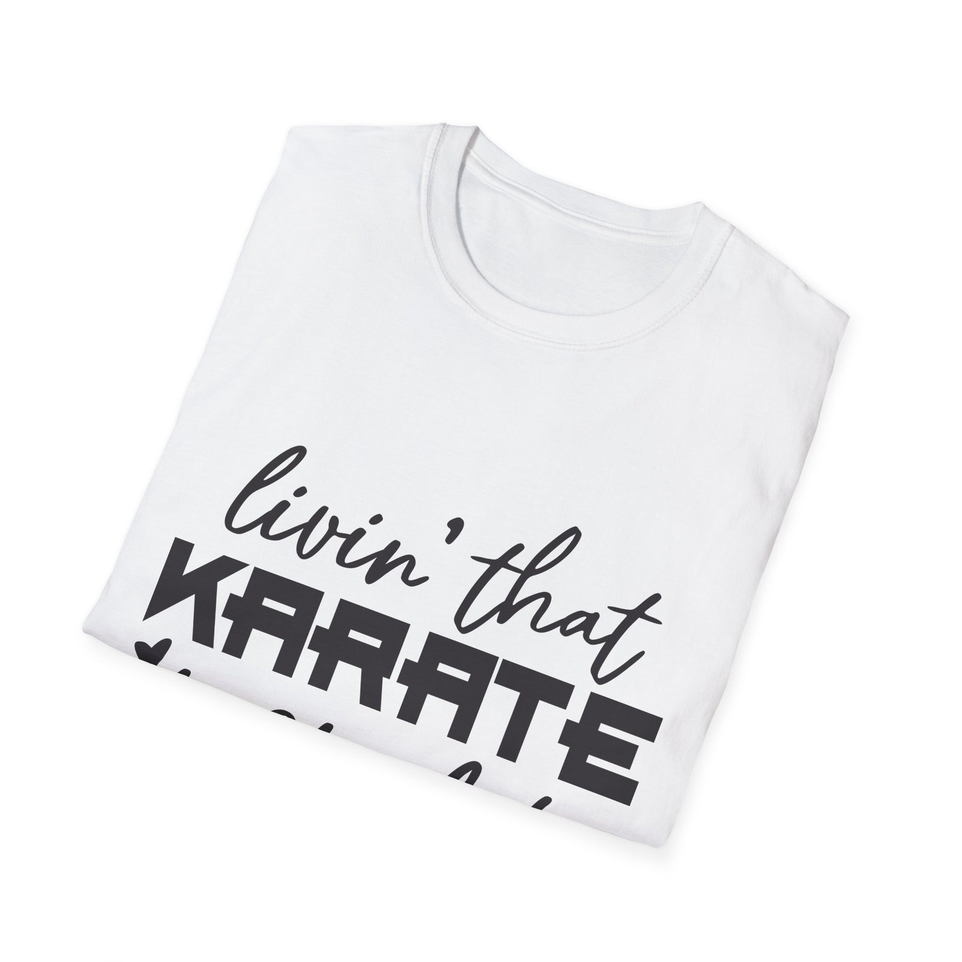 Karate Mom Life T-Shirt, Unisex Softstyle Tee, Gift for Karate Moms, Fun Sportswear for Events, Martial Arts Apparel - To Be Designs