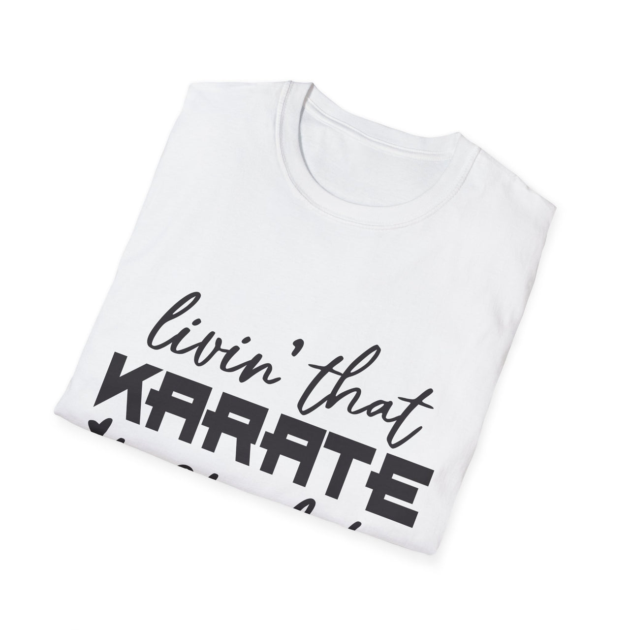 Karate Mom Life T-Shirt, Unisex Softstyle Tee, Gift for Karate Moms, Fun Sportswear for Events, Martial Arts Apparel - To Be Designs