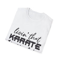 Karate Mom Life T-Shirt, Unisex Softstyle Tee, Gift for Karate Moms, Fun Sportswear for Events, Martial Arts Apparel - To Be Designs
