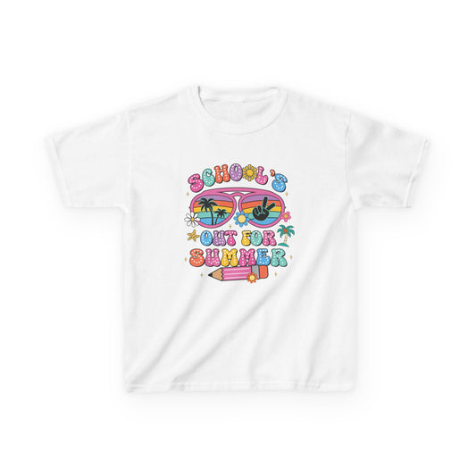 Summer Vibes Kids Tee, School's Out Shirt, Kids Summer T-Shirt, Fun Graphic Tee, Youth Casual Wear - To Be Designs