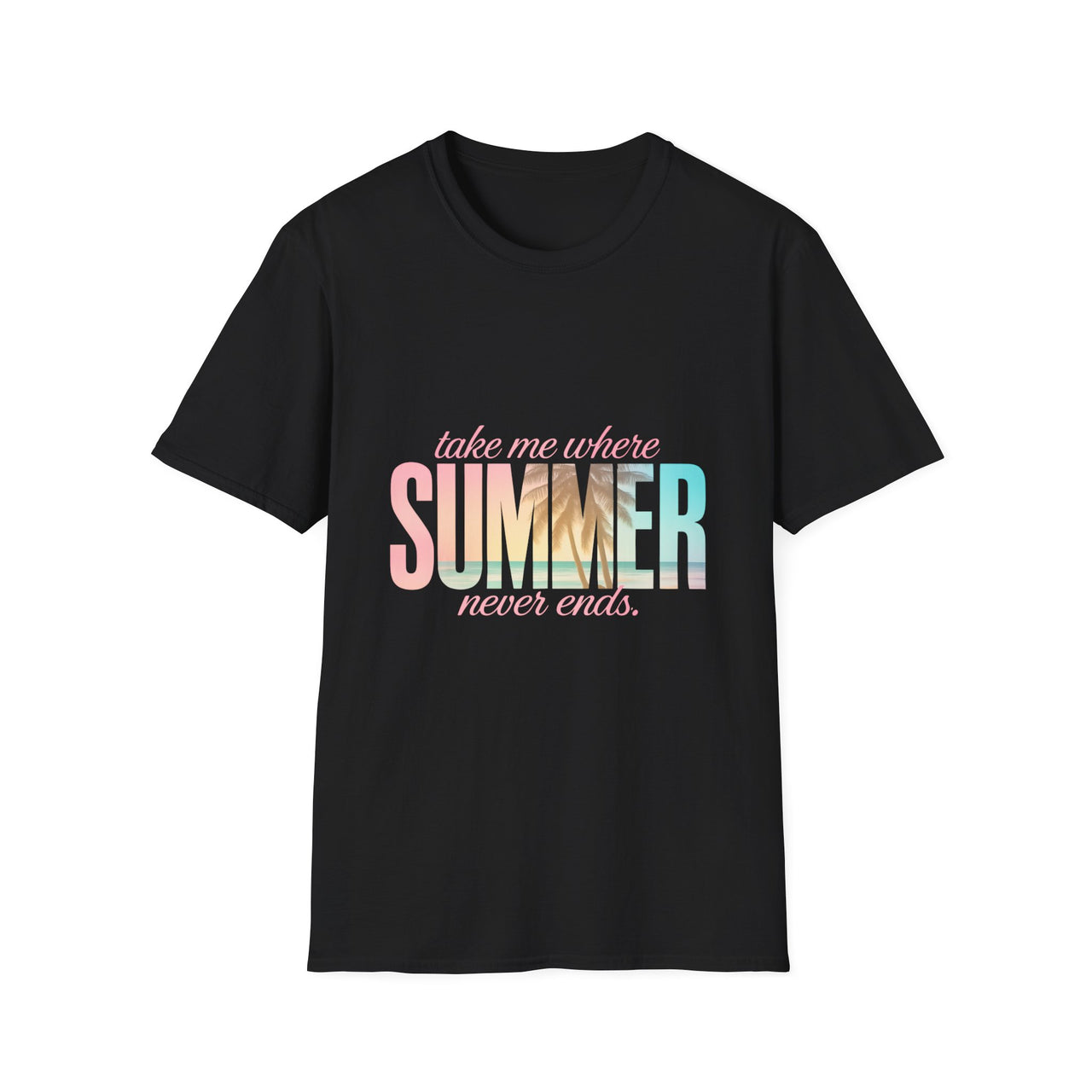 Summer Vibes Unisex Softstyle T-Shirt - Perfect for Beach Days, Vacation, Casual Wear, Gifts, Summer Parties - To Be Designs