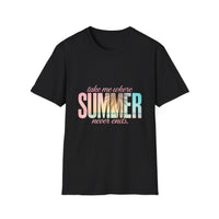 Summer Vibes Unisex Softstyle T-Shirt - Perfect for Beach Days, Vacation, Casual Wear, Gifts, Summer Parties - To Be Designs