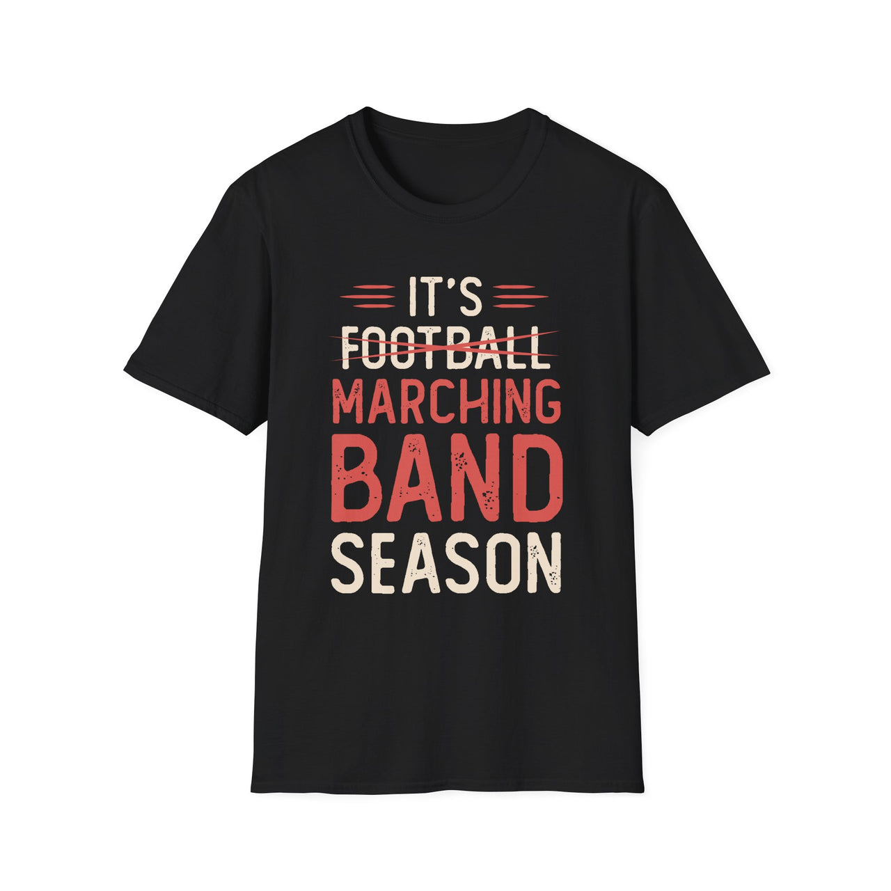 Marching Band Season Unisex T-Shirt, Softstyle Tee, Music Lover Gift, Band Member Apparel, Back to School, Football Season Tee - To Be Designs