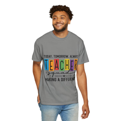 Colorful Teacher T-Shirt | Teacher Squad | Gift for Educators, School Spirit Tee, Classroom Apparel, Inspirational Teacher Gift