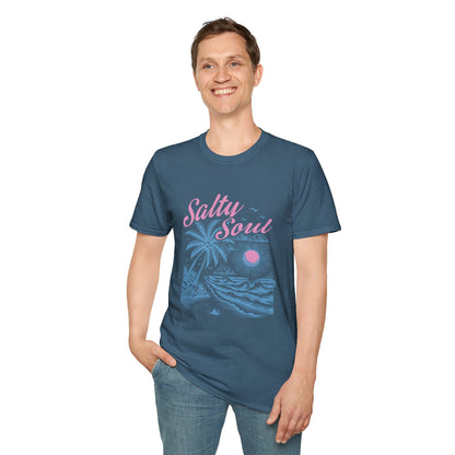 Salty Soul T-Shirt, Beach Vibes Tee, Unisex Summer Shirt, Gift for Coastal Lovers, Casual Everyday Wear