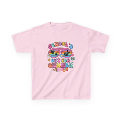 Summer Vibes Kids Tee, School's Out Shirt, Kids Summer T-Shirt, Fun Graphic Tee, Youth Casual Wear - To Be Designs