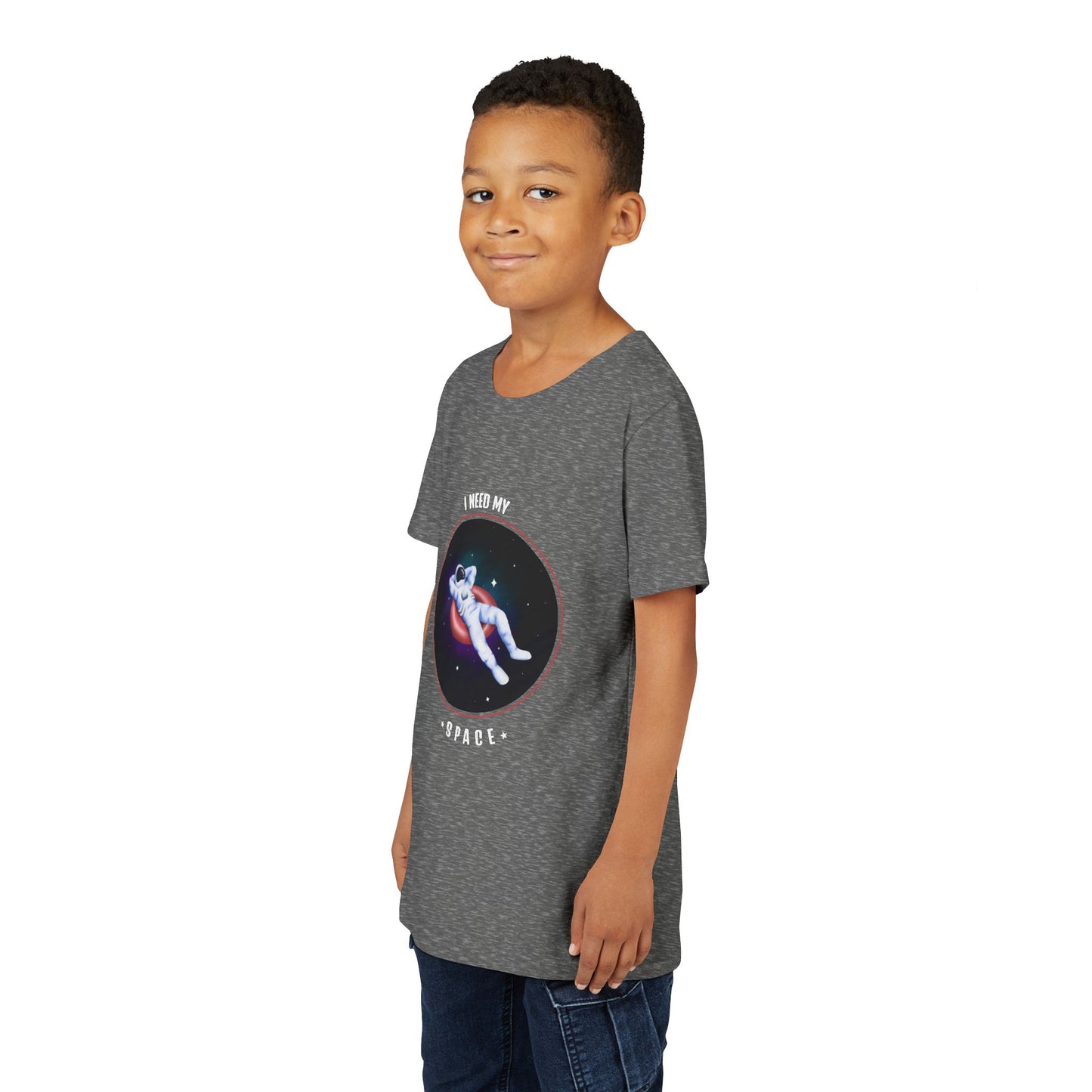 Youth Space-Themed Short Sleeve Tee - "I Need My Space" - Galaxy T-Shirt for Kids, Astronaut Gift, Children's Apparel, Birthday Gift, [...]