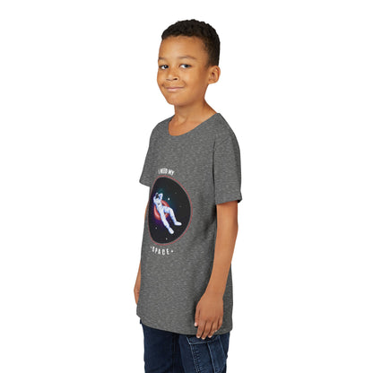 Youth Space-Themed Short Sleeve Tee - "I Need My Space" - Galaxy T-Shirt for Kids, Astronaut Gift, Children's Apparel, Birthday Gift, [...]